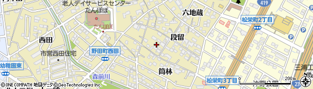 愛知県刈谷市野田町段留17周辺の地図