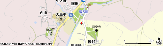 兵庫県猪名川町（川辺郡）仁頂寺（縄手添）周辺の地図