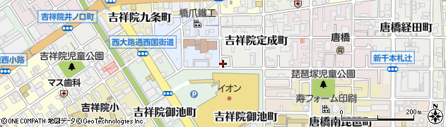 京都府京都市南区吉祥院定成町周辺の地図