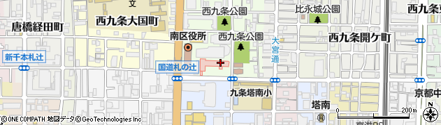 洛和会東寺南病院周辺の地図