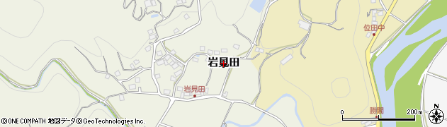 岡山県美作市岩見田周辺の地図