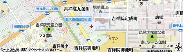 京都府京都市南区吉祥院西定成町周辺の地図