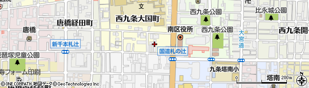 西野産業株式会社　京都営業所周辺の地図