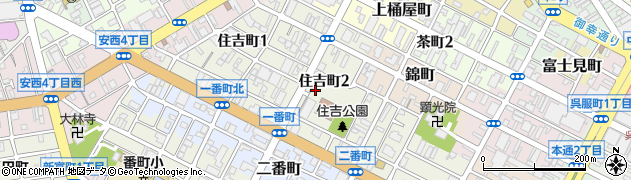 静岡県静岡市葵区住吉町2丁目周辺の地図