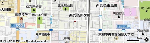 京都府京都市南区西九条開ケ町5周辺の地図