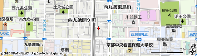 京都府京都市南区西九条島町11周辺の地図