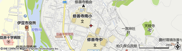 静岡県伊豆市柏久保244周辺の地図