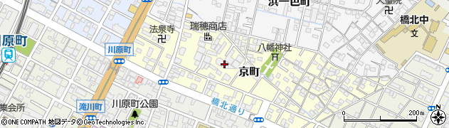 三重県四日市市京町周辺の地図