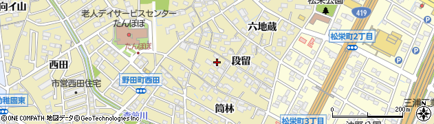 愛知県刈谷市野田町段留21周辺の地図