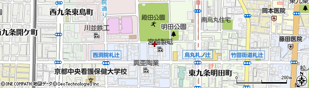 京都府京都市南区東九条西明田町33周辺の地図