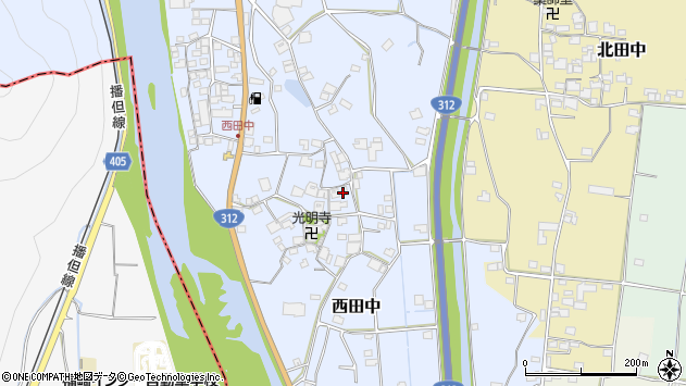 〒679-2313 兵庫県神崎郡市川町西田中の地図