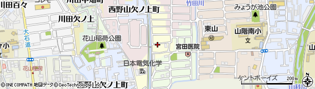 京都府京都市山科区西野後藤周辺の地図