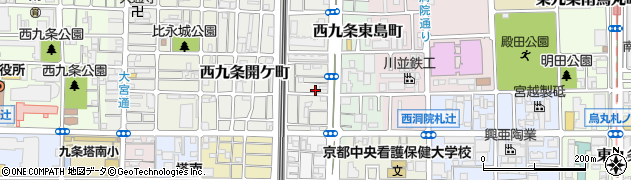 京都府京都市南区西九条島町18周辺の地図