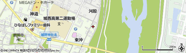 愛知県岡崎市舳越町東沖98周辺の地図