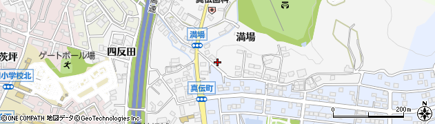 愛知県岡崎市真伝町満場43周辺の地図