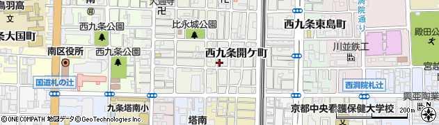 京都府京都市南区西九条開ケ町28周辺の地図