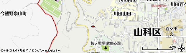 京都府京都市山科区西野山岩ケ谷町25周辺の地図
