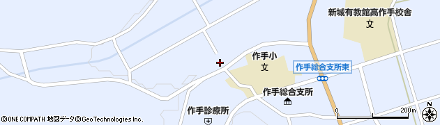 愛知県新城市作手高里（中屋敷）周辺の地図
