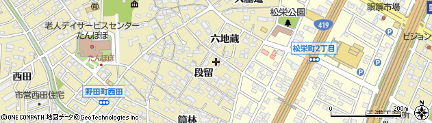 愛知県刈谷市野田町段留51周辺の地図