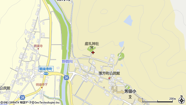 〒677-0068 兵庫県西脇市落方町の地図