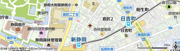 秀英予備校　静岡本部大学受験部周辺の地図