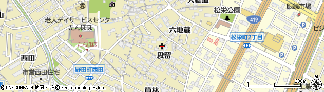 愛知県刈谷市野田町段留33周辺の地図
