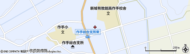 愛知県新城市作手高里（縄手下）周辺の地図