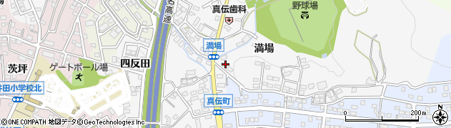 愛知県岡崎市真伝町満場45周辺の地図