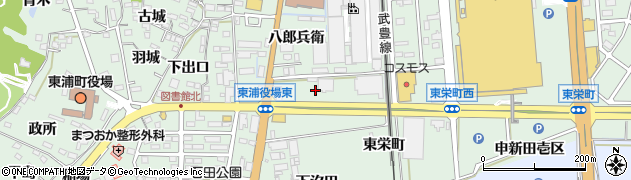 愛知県東浦町（知多郡）緒川（浜田）周辺の地図