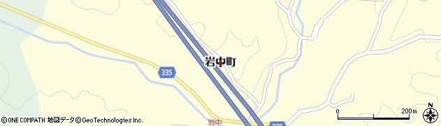 愛知県岡崎市岩中町周辺の地図