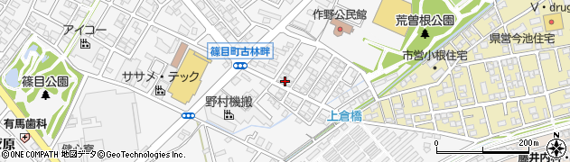 愛知県安城市篠目町（古林畔）周辺の地図