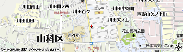 堀井製茶場　山科店周辺の地図