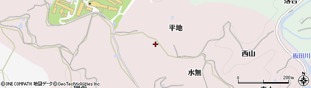愛知県岡崎市田口町（平地）周辺の地図