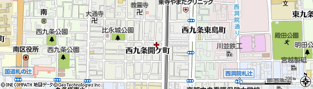 京都府京都市南区西九条開ケ町163周辺の地図