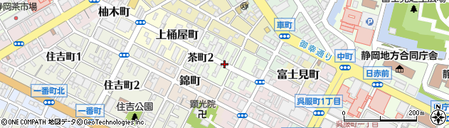 静岡県静岡市葵区茶町周辺の地図
