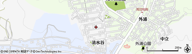 愛知県岡崎市真伝町（清水谷）周辺の地図