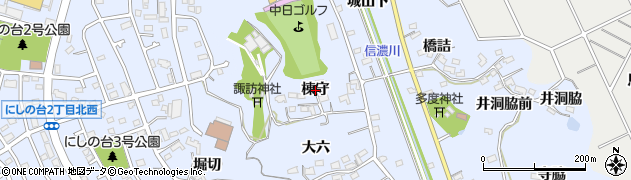愛知県知多市佐布里（棟守）周辺の地図