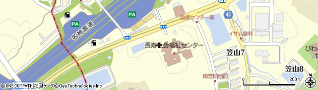 滋賀県草津市笠山周辺の地図