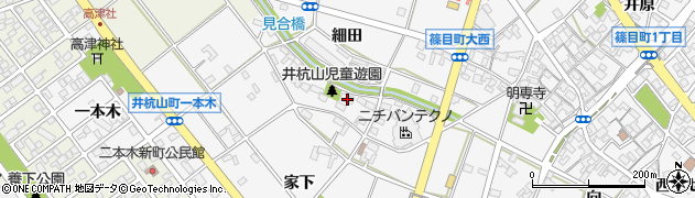 愛知県安城市井杭山町（井杭山）周辺の地図