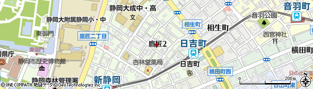 全労済　静岡推進本部周辺の地図