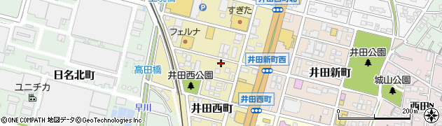 愛知県岡崎市井田西町周辺の地図