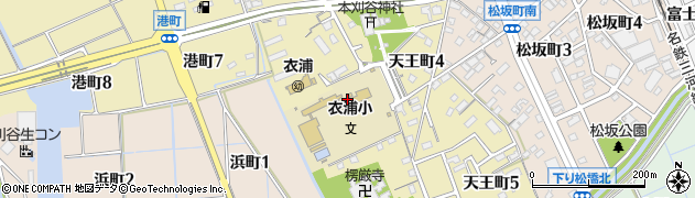 刈谷市　衣浦児童クラブ周辺の地図