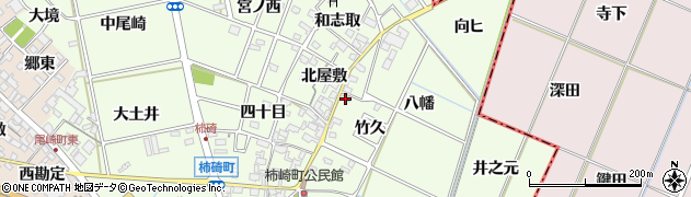 愛知県安城市柿碕町北屋敷12周辺の地図