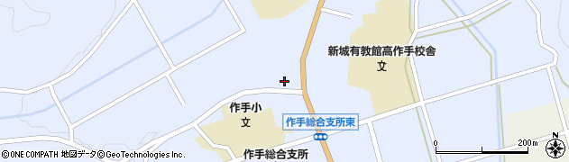 愛知県新城市作手高里（西ノ内）周辺の地図