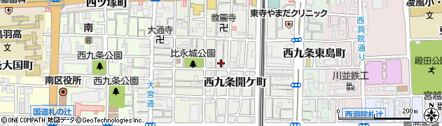 京都府京都市南区西九条開ケ町62周辺の地図