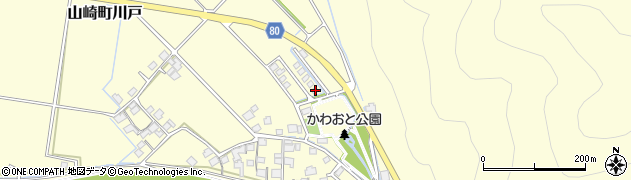 兵庫県宍粟市山崎町川戸1588周辺の地図