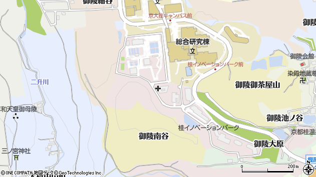 〒615-8245 京都府京都市西京区御陵大原の地図