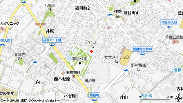 〒446-0073 愛知県安城市篠目町の地図