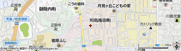 京都府京都市西京区川島権田町周辺の地図