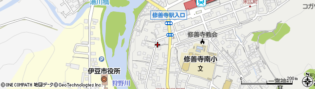 静岡県伊豆市柏久保541-2周辺の地図